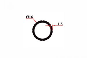 16x1,5 mm Knurling Pipe