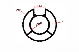 40' Single Channel Knurled
