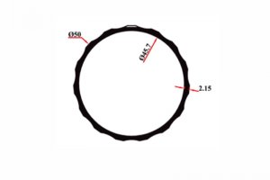 50 Trowel Pipe 0,730 Kg/Mt